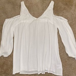 Pacsun blouse with off- the- shoulder sleeves